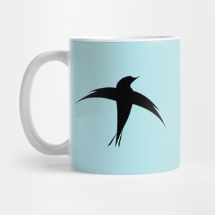 Abstract Hummingbird Cross Mug